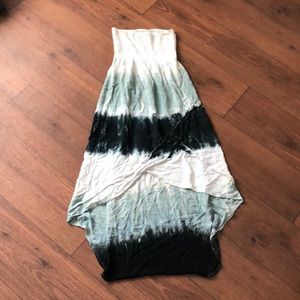 Cute black tie dye summer dress